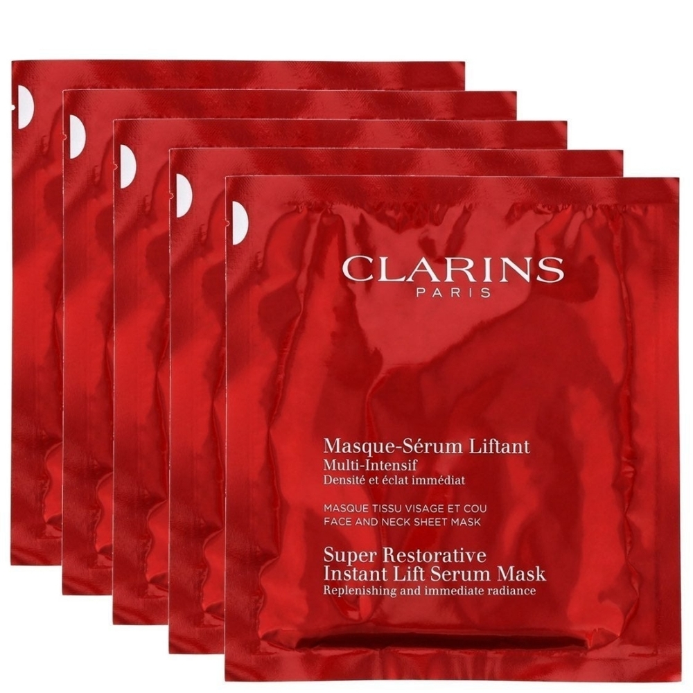 (5 PACK!) Clarins Super Restorative Instant Lift Masks